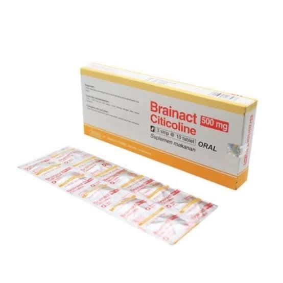 BRAINACT 500 MG BOX 30 TABLET — 1 box isi 30 tablet