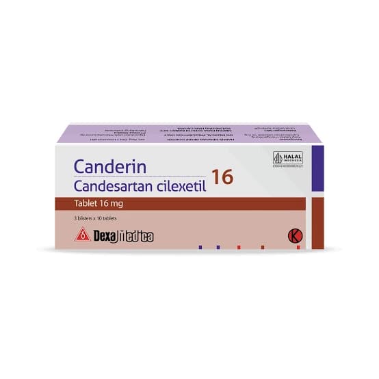 CANDERIN 16 MG BOX 30 TABLET — 1 box isi 3 blister x 10 tablet (30 tablet)