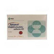 Janumet 50 mg/1000 mg — 1 box isi 28 tablet