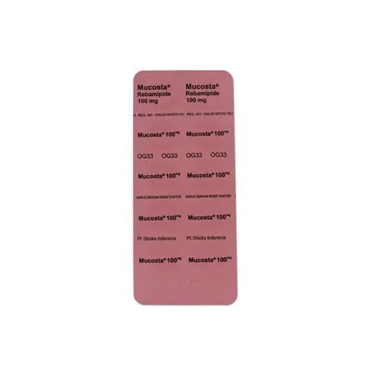 Mucosta — 1 box isi 10 strip × 10 tablet (100 tablet)