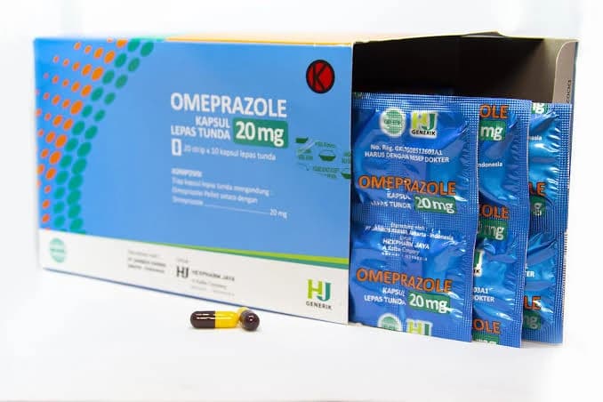 OMEPRAZOLE 20STRIP@10KAP HJ — 1 box isi 20 strip x 10 kapsul (200 kapsul)