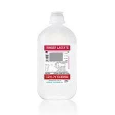 RINGER LACTATE 500 ML EMJEBE — 1 botol infus 500 mL