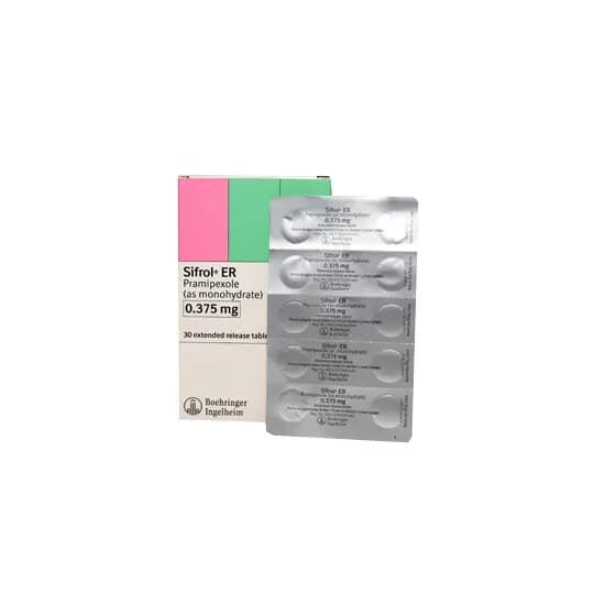 Sifrol — 1 box isi 3 blister × 10 tablet lepas lambat (30 tablet)